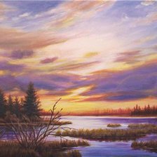 Схема вышивки «красивые закаты»