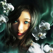 Схема вышивки «Девушка1»