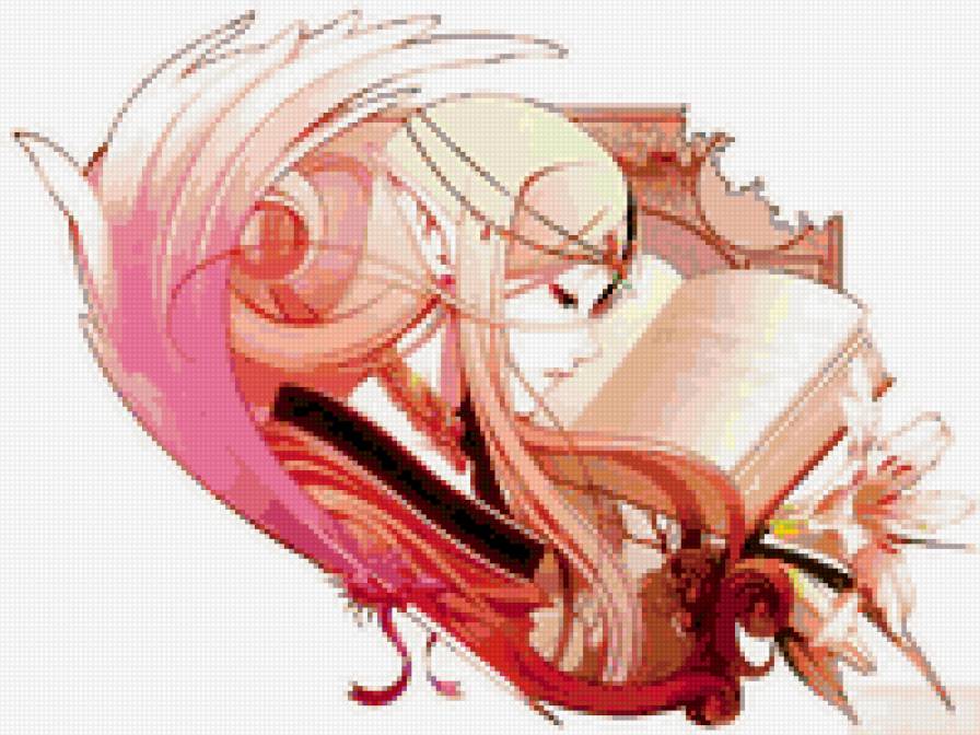 Девушка4 - девушка, арт, книга - предпросмотр