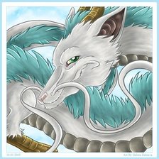 Схема вышивки «Дракон Хаку»