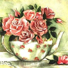 Схема вышивки «Розы»