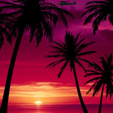 Схема вышивки «Розовый закат»