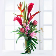 Схема вышивки «букет на окне»