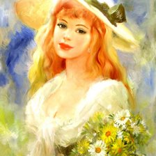 Схема вышивки «женский образ»