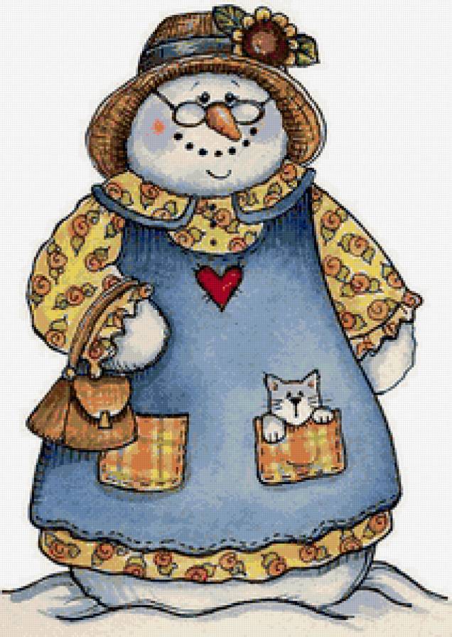 Снеговик 5 - новый год, снеговик.зима - предпросмотр