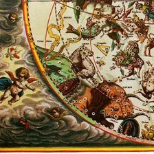 Схема вышивки «карта созвездий - 2 низ»