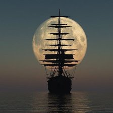 Схема вышивки «корабль»