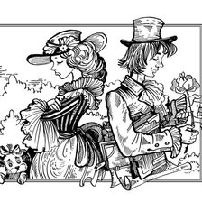 Схема вышивки «обиделась»