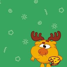 Схема вышивки «лосяш»