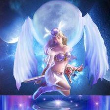 Схема вышивки «лунный ангел»