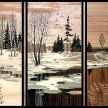 Схема вышивки «Пейзаж»