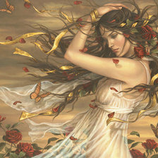 Схема вышивки «Леди Осень»