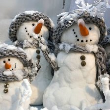 happy snowmen