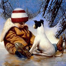 Схема вышивки «на коньках»