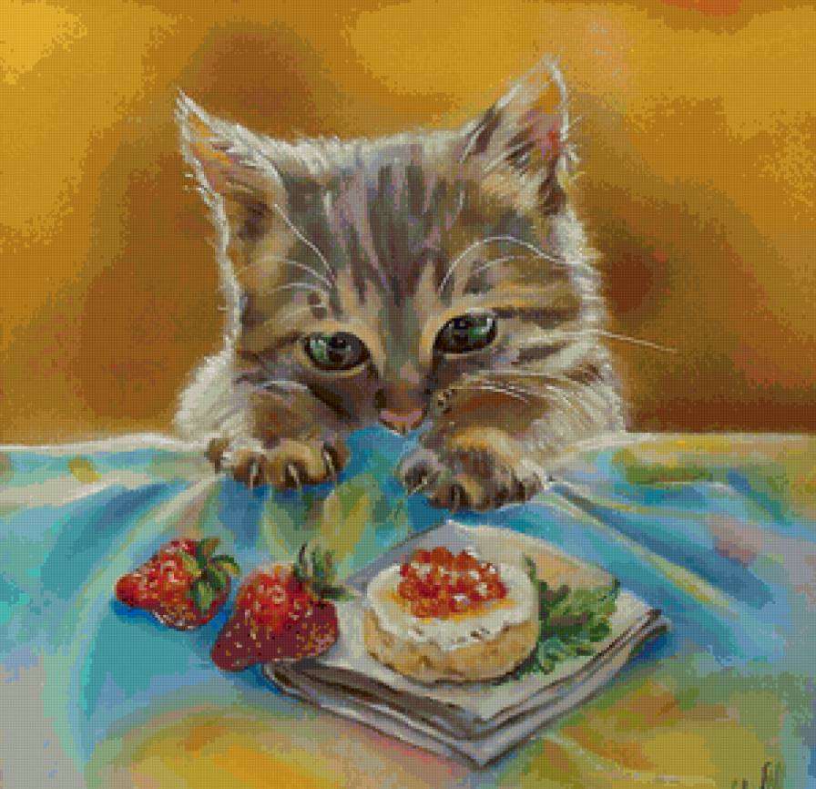 маленький плутишка - котенок - предпросмотр