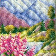 Схема вышивки «Горный пейзаж»