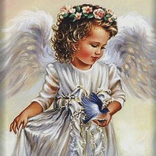 Схема вышивки «нежный ангел»