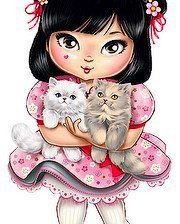 Схема вышивки «девочка-куколка»