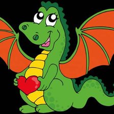 Схема вышивки «дракоша»