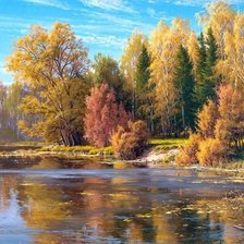 Схема вышивки «Яркая осень»