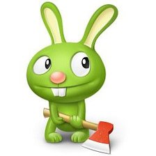 Схема вышивки «зайка»