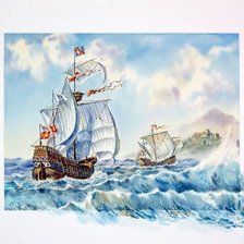 Схема вышивки «Шторм»