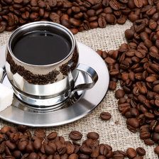 Схема вышивки «Кофе»