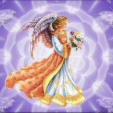 Схема вышивки «ангел»