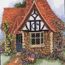 Схема вышивки «Домик»