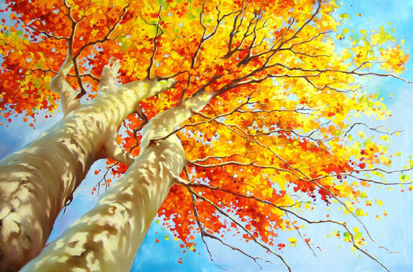 №131165 - осень, ivan alifan, живопись, природа - оригинал