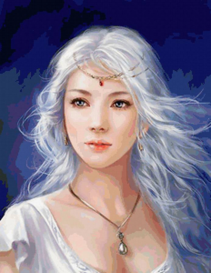 Красивые арты разных художников - люди, девушка, восток - предпросмотр