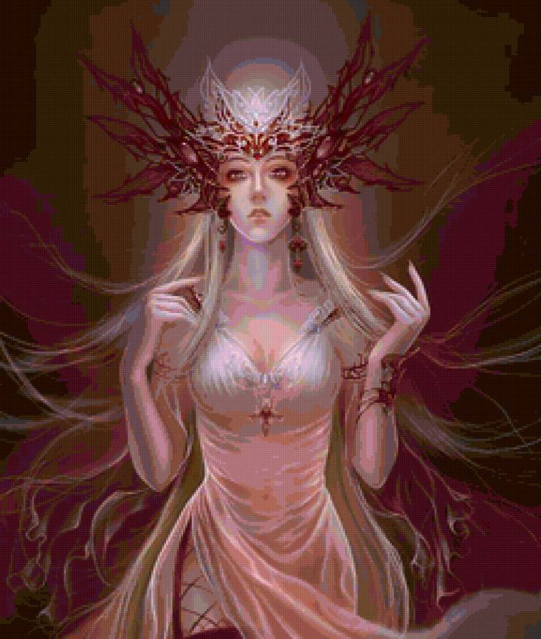 Красивые арты разных художников - магия, люди, фэнтези, девушка - предпросмотр