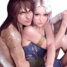 Схема вышивки «Красивые арты разных художников»