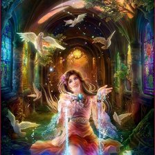 Схема вышивки «Красивые арты разных художников»