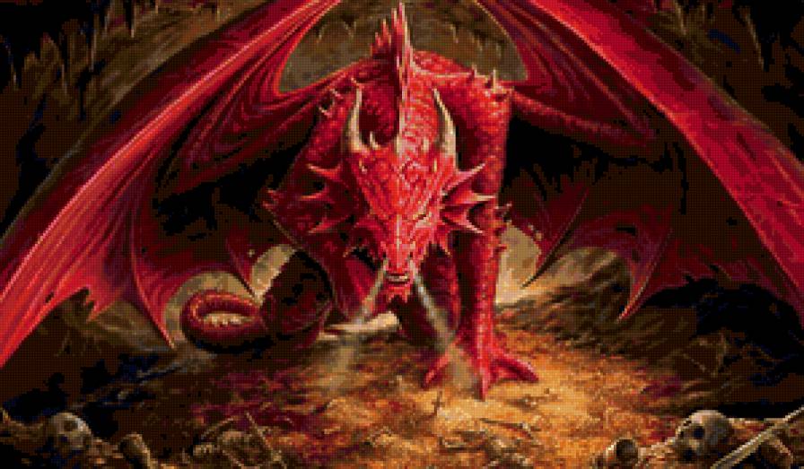 Красивые арты разных художников - фэнтези, дракон, сказка, миф, магия - предпросмотр