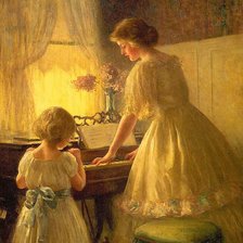 Схема вышивки «Урок музыки»