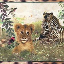 Схема вышивки «животные»