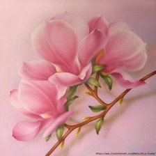 Схема вышивки «магнолия»