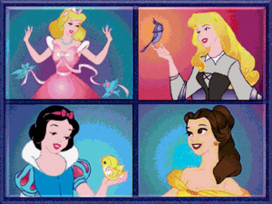 Подушка для девочки - дисней, детям, для девочки, детская, подушка, мультик, принцессы - предпросмотр