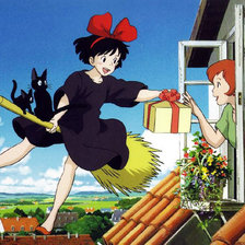 Схема вышивки «Кадр из мультфильма "Ведьмина служба доставки"»