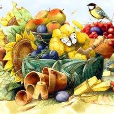 Схема вышивки «дары природы»