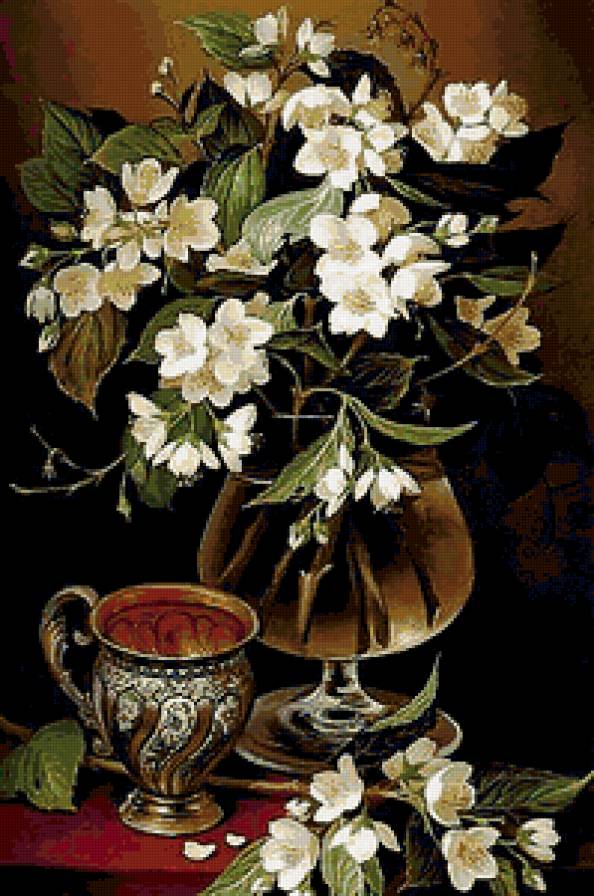 Жасмин - жасмин, букет, цветы - предпросмотр