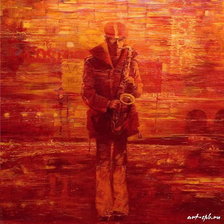 Схема вышивки «Саксофонист»