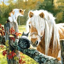 Схема вышивки «Друзья»