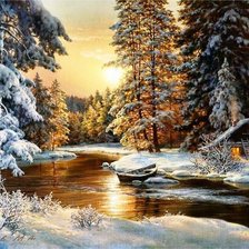 Схема вышивки «Зимняя сказка»