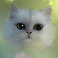 Схема вышивки «белый пушистик»