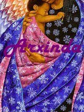 Схема вышивки «африканка с дете»