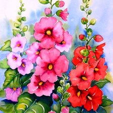 Схема вышивки «Мальва»