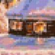 Предпросмотр схемы вышивки «Зима в деревне» (№132461)