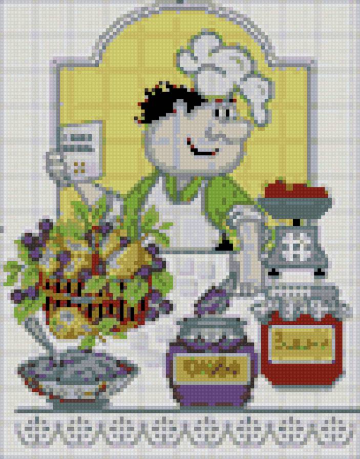 вышивка для кухни - предпросмотр